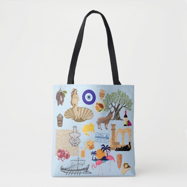 Zypern Symbole für Reisende Tasche (Vorderseite)