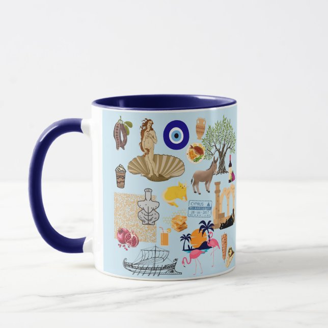 Zypern Symbole für Reisende Tasse (Links)