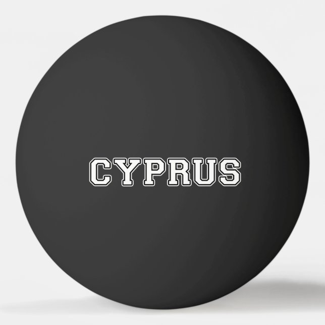 Zypern Tischtennisball (Vorderseite)