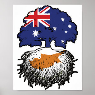 Zypern-Zyprer Australian Australia Tree Roots Poster