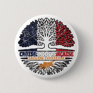 Zypern Zypriot Französisch-Frankreich Treots Button