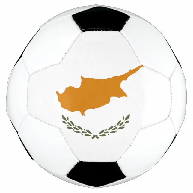 Zypernflagge Fußball (Vorderseite)