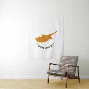 Zypernflagge Wandteppich