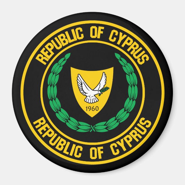 Zypernrunde Embleme Magnet (Vorne)