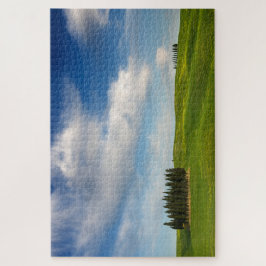 Zypresse-Bäume in Toskana-Landschaft