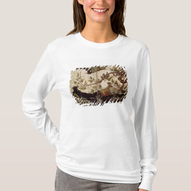 Zypresse durch Kano Eitoku, Muromanchi Zeitraum T-Shirt (Vorderseite)