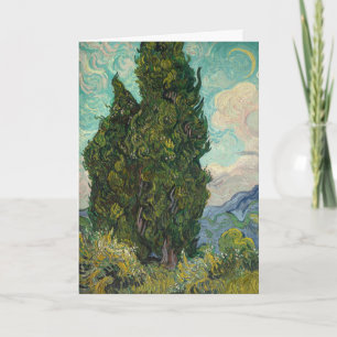 Zypressen von van Gogh: Leere Karte