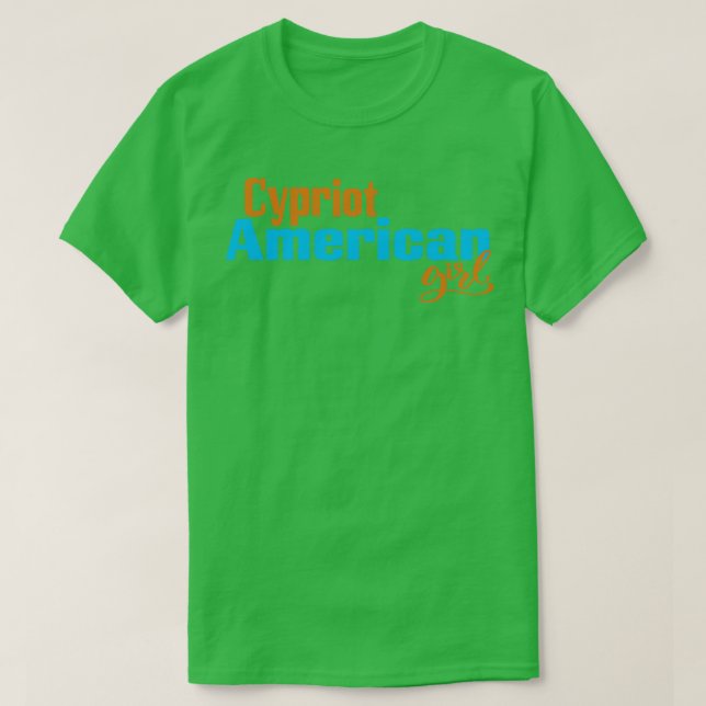 Zypriotisches amerikanisches Mädchen 3 T-Shirt (Design vorne)