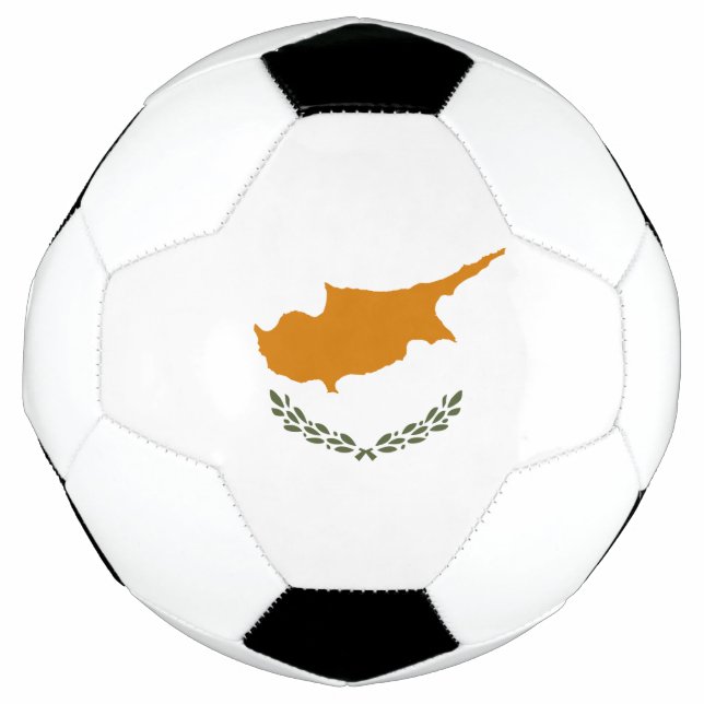 zyprische Flagge Fußball (Vorderseite)