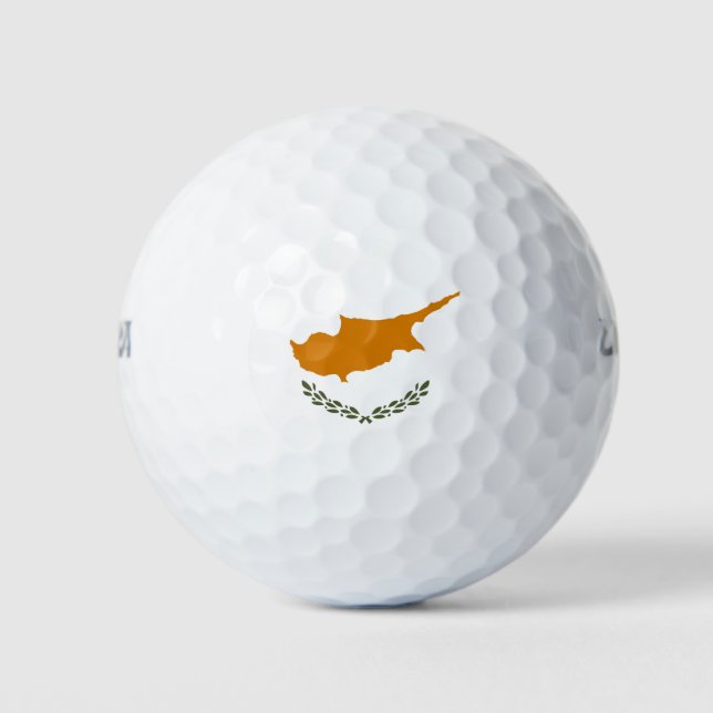 zyprische Flagge Golfball (Vorderseite)