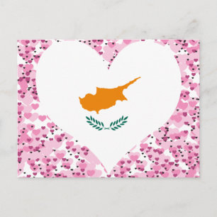 zyprische Flagge kaufen Postkarte