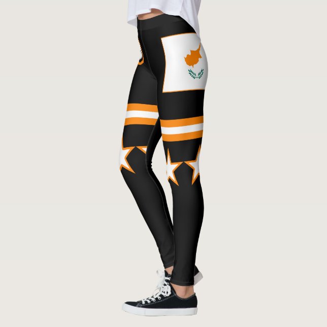 zyprische Flagge Leggings (Links)