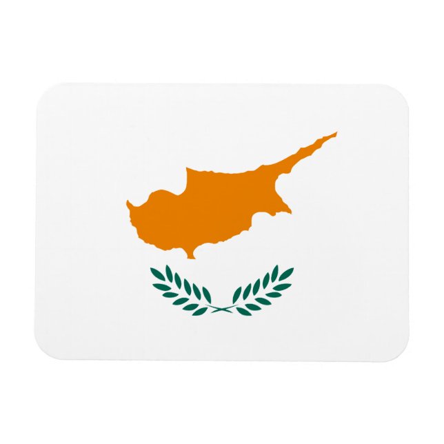 zyprische Flagge Magnet (Horizontal)