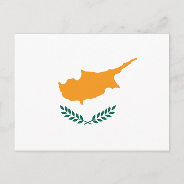 zyprische Flagge Postkarte (Vorderseite)