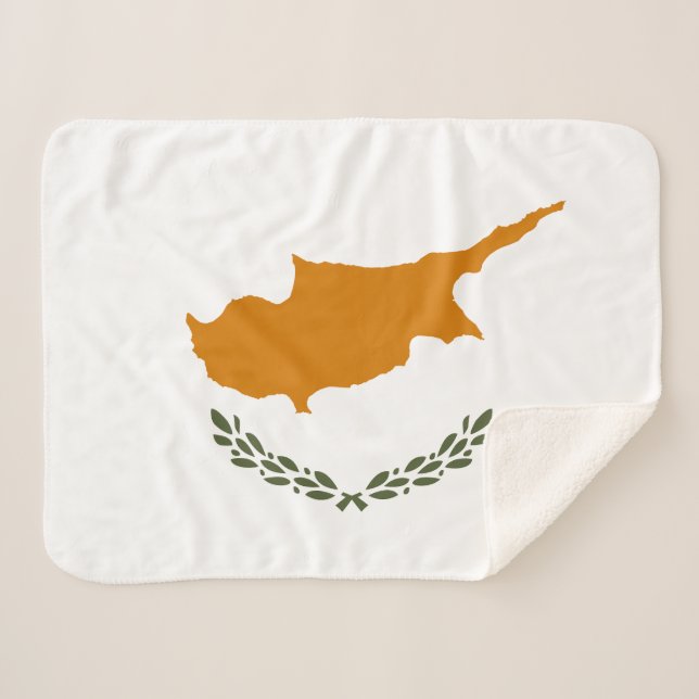 zyprische Flagge Sherpadecke (Vorderseite (Horizontal))