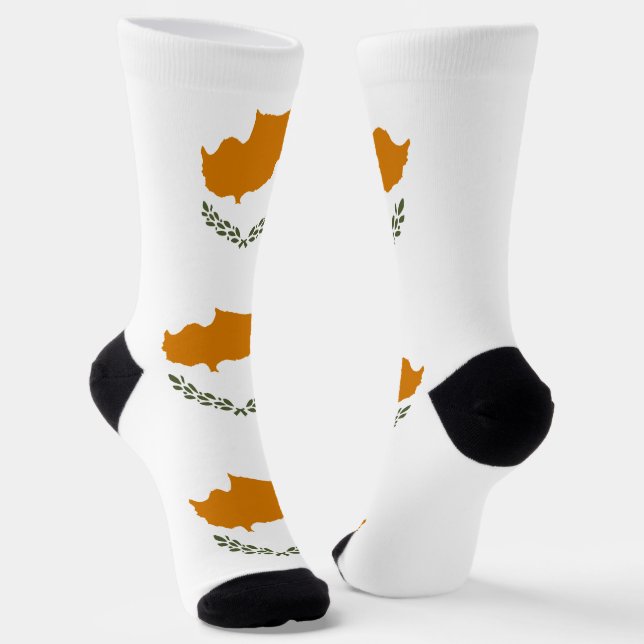 zyprische Flagge Socken (Gewinkelt)