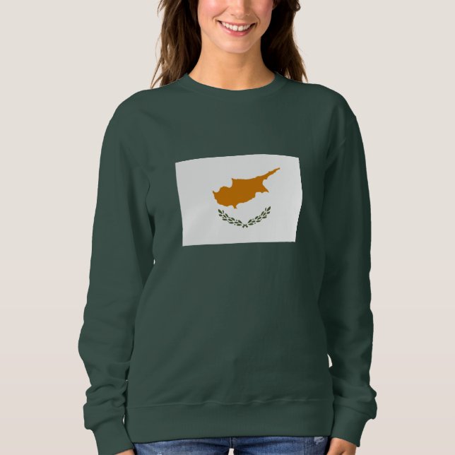 zyprische Flagge Sweatshirt (Vorderseite)