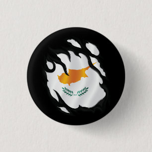 Zyprische Rippenflagge Button