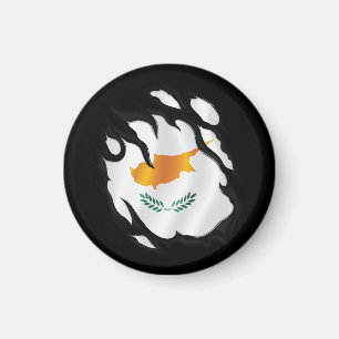 Zyprische Rippenflagge Magnet