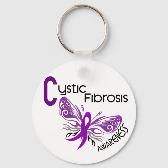 Zystische Fibrose BUTTERFLY 3 Schlüsselanhänger (Vorderseite)