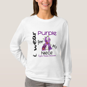 Zystische Fibrose trage ich Lila für meine Nichte T-Shirt