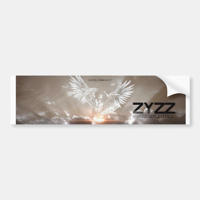 Zyzz Poster Hasser werden hassen Autoaufkleber (Vorne)