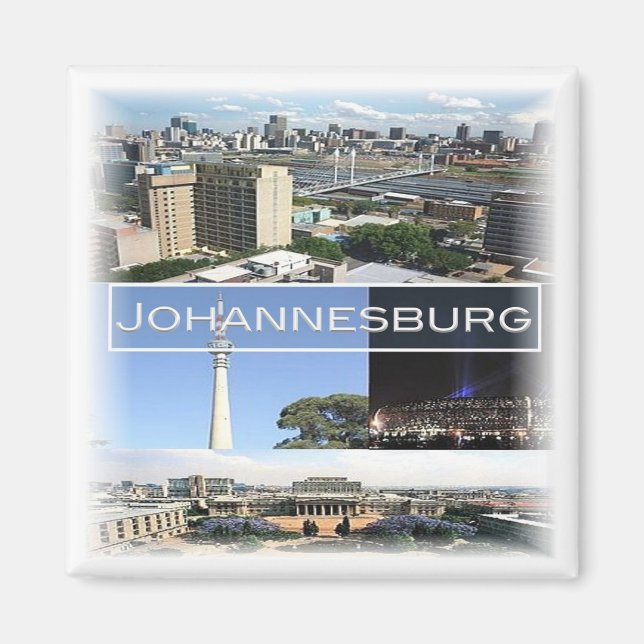 zZA029 JOHANNESBURG, Mosaik, Südafrika, Kühlschran Magnet (Vorne)