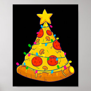 Zza Christmas Tree Lights Xmas Gamer Men Kids Boys Poster