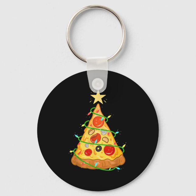 Zza Christmas Tree Zza Lover Gift  Schlüsselanhänger (Vorderseite)