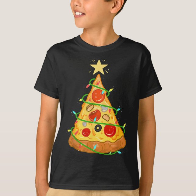 Zza Christmas Tree Zza Lover Gift  T-Shirt (Vorderseite)