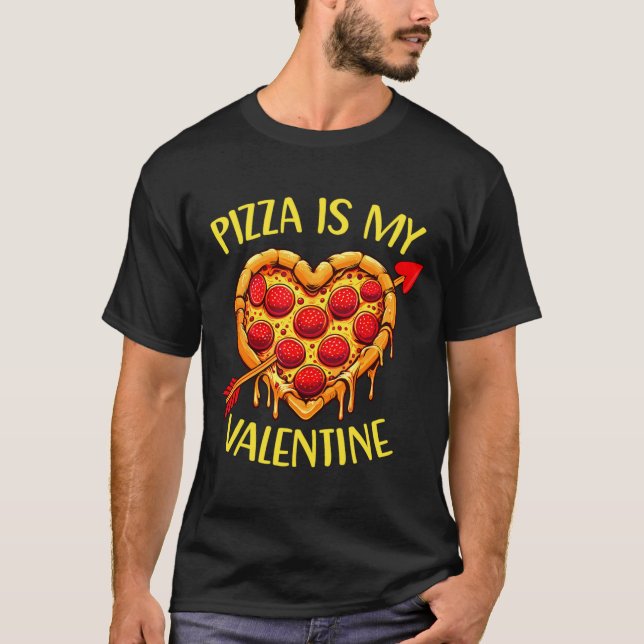 Zza Is My Valentine Funny Valentines Day Boys Ki  T-Shirt (Vorderseite)