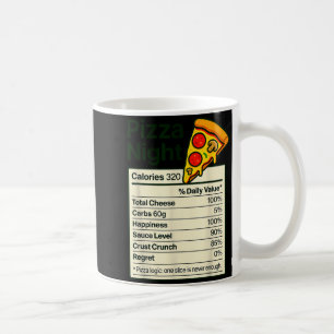 Zza Liebhaber Nacht Lustige Ernährungsfakten Kostü Kaffeetasse
