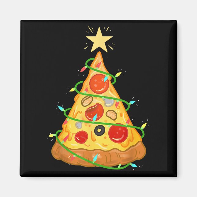 Zza Weihnachtsbaum Zza Liebhaber-Geschenk  Magnet (Vorne)