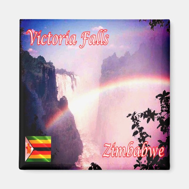zZW011 VICTORIA FALLS, Simbabwe, Afrika, Kühlschra Magnet (Vorne)