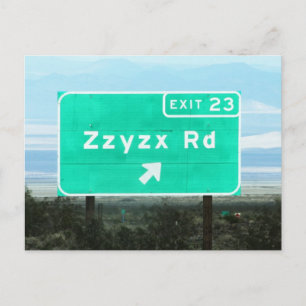 Zzyzx Rd.Exit Postkarte