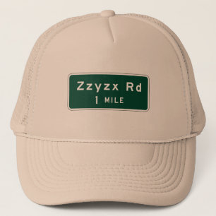 Zzyzx, Road Marker, Kalifornien, USA Truckerkappe